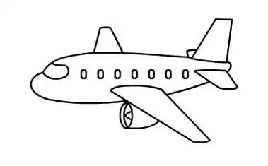 飞机简笔画图片大全 - 智慧妈咪网