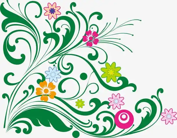 关键词 : 手绘,花纹,植物,绿草,矢量图,鲜花