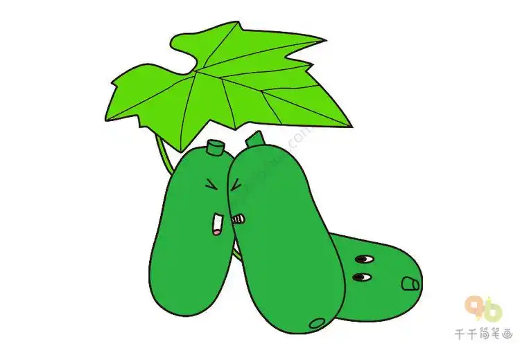 冬瓜简笔画_蔬菜简笔画