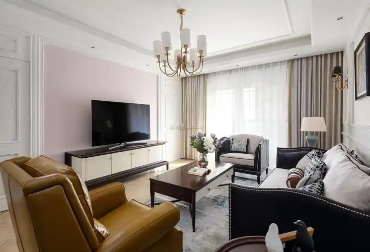 云峰原著美式风格142平米四室两厅装修案例