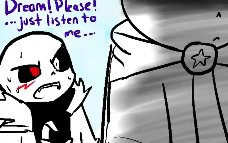 crosssansxdreamsans小漫画④