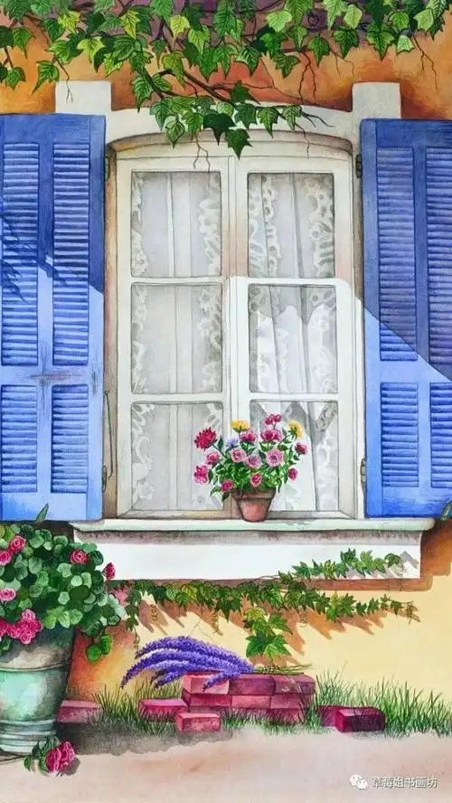 教程|儿童创意画《窗外美景》