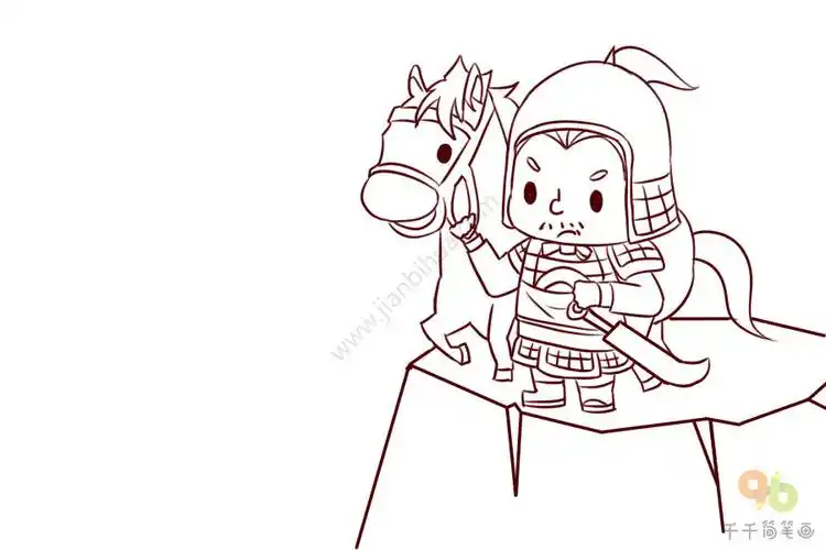 看图学古诗出塞儿童古诗简笔画