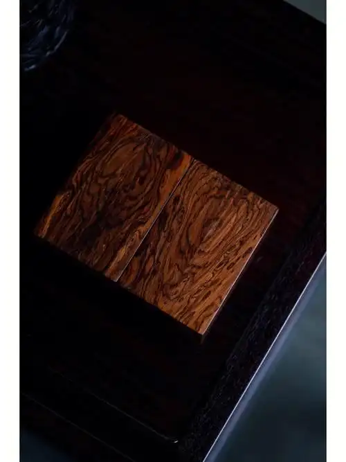 鬼眼/虎皮纹 ～首饰盒海南黄花梨千年老料首饰盒胭脂盒,榫卯结构,独特