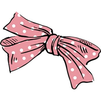可爱卡通蝴蝶结图案
