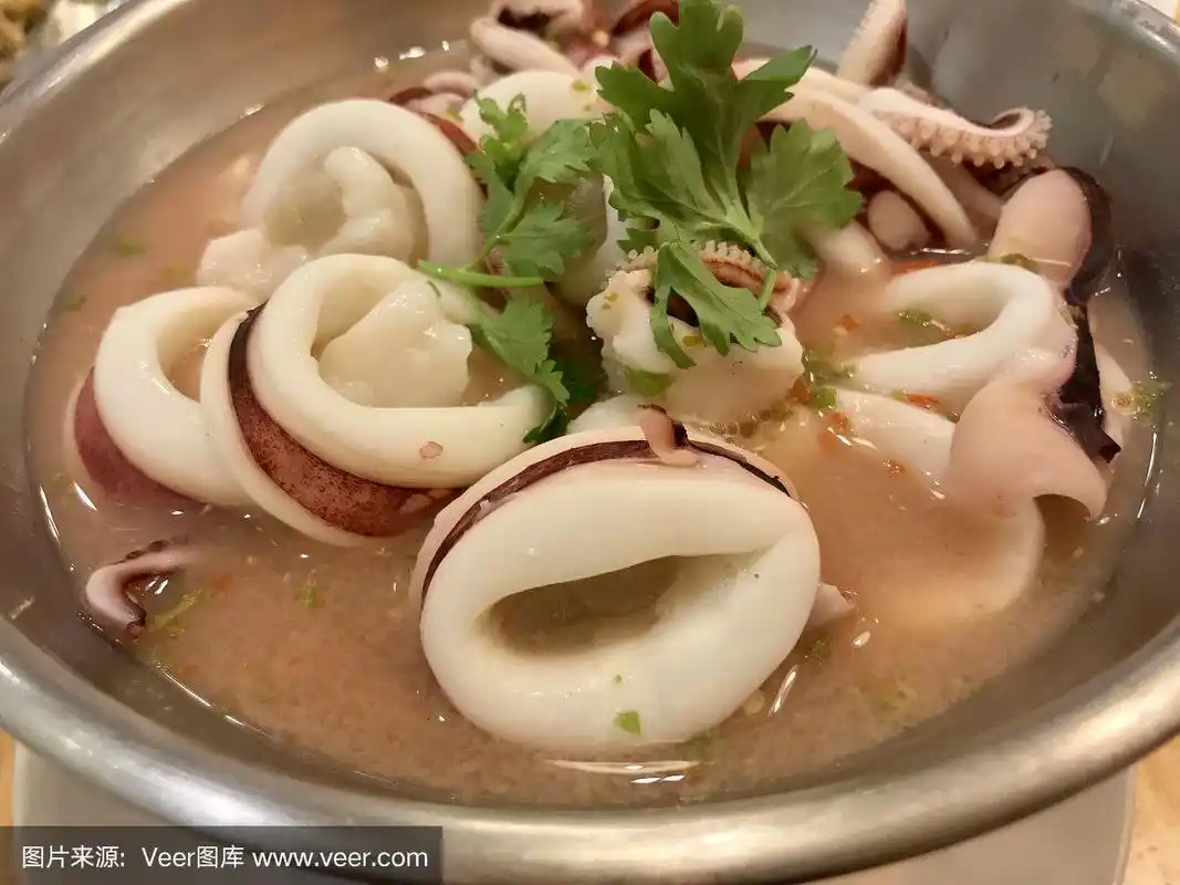 香辣鱿鱼汤