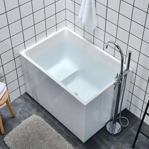 定制迷你独立式亚克力小户型浴缸日式成人家用简易泡澡坐浴盆