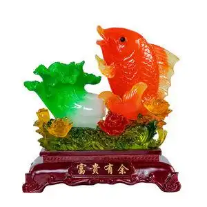 富贵有余招财鱼工艺品摆件家居客厅装饰品电视柜酒柜摆设开业送礼