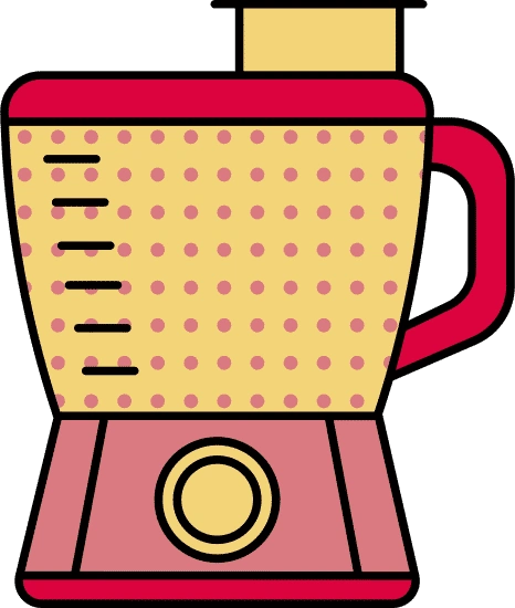 墨西哥食物厨具手绘图案插画元素榨汁机