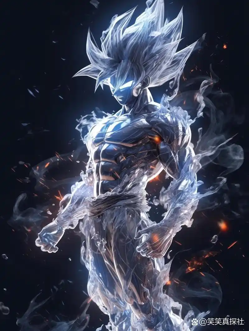 七龙珠-悟空 超级赛亚人 战斗状态的悟空不得不说非常帅