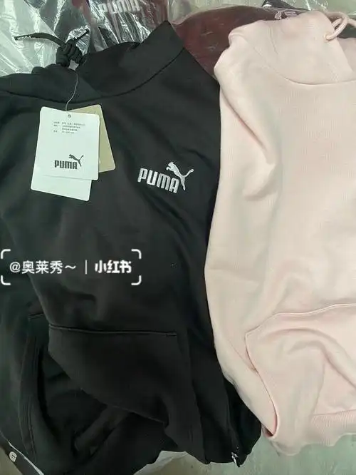 彪马刺绣logo连帽女款卫衣129