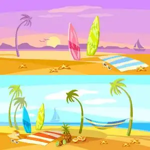 冲浪的场景图片