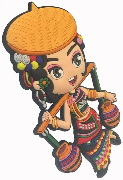 冰箱贴(民族娃娃花腰傣族)-爱企查