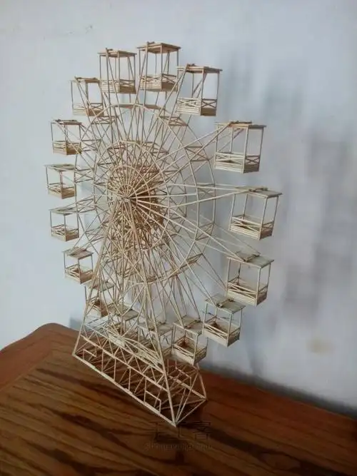 牙签工艺品-摩天轮-手工客官网