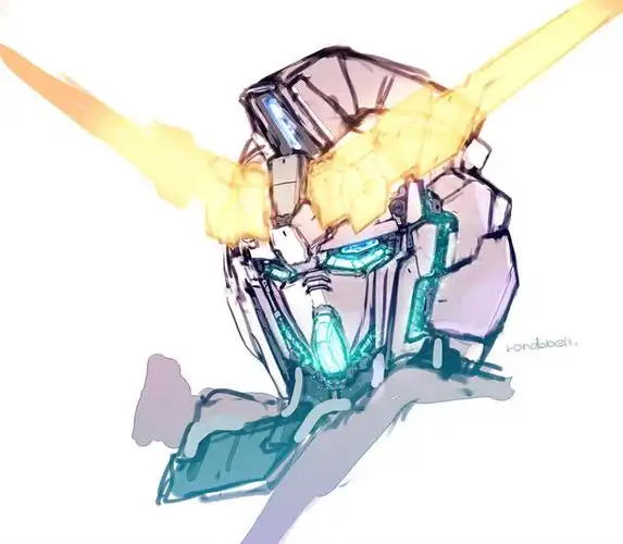 独角兽头独角兽高达横图