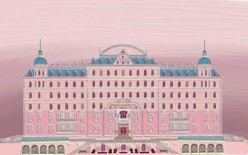 电影海报临摹《布达佩斯大饭店》