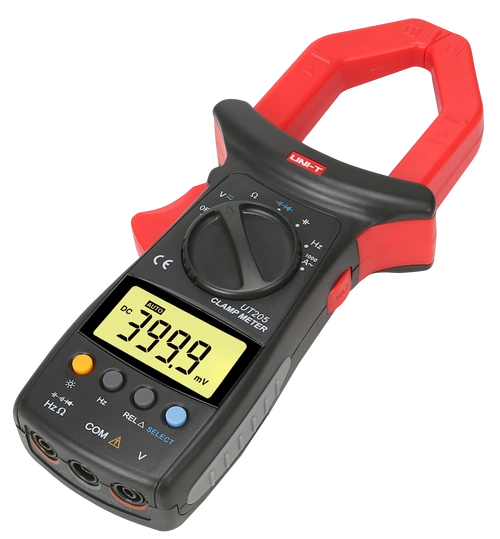 优利德ut205数字钳形万用表自动量程测温电流万能钳形表