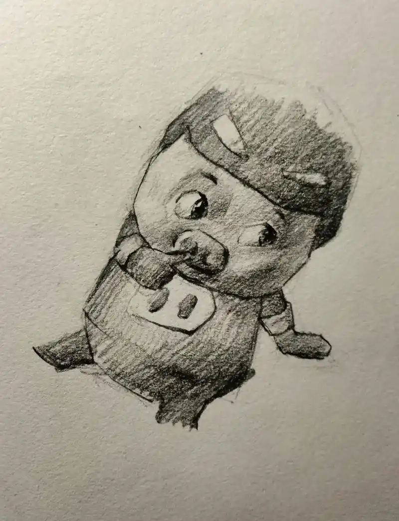 喜欢吗,精神换的.#画画 #猪猪侠 - 抖音