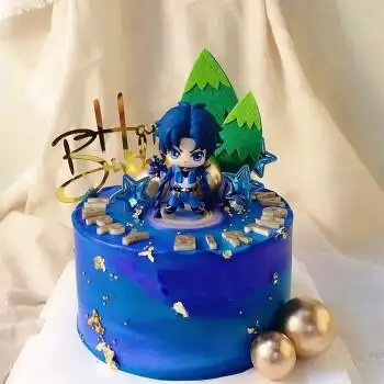 斗罗大陆生日蛋糕唐三小舞动漫创意定制儿童男孩女孩全国同城配送d款6