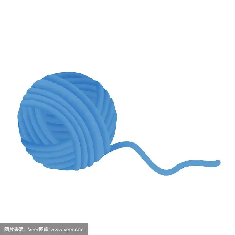 ball of yarn vector isolated