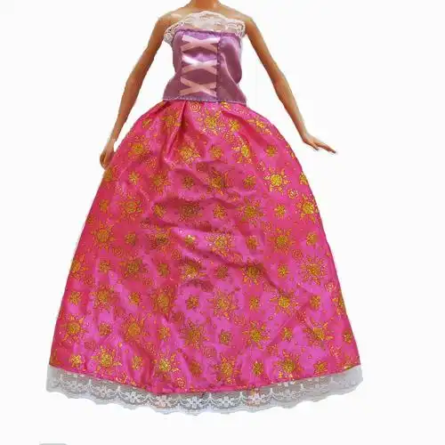 芭比娃娃衣服套装洋娃娃换装公主衣服配件大裙子