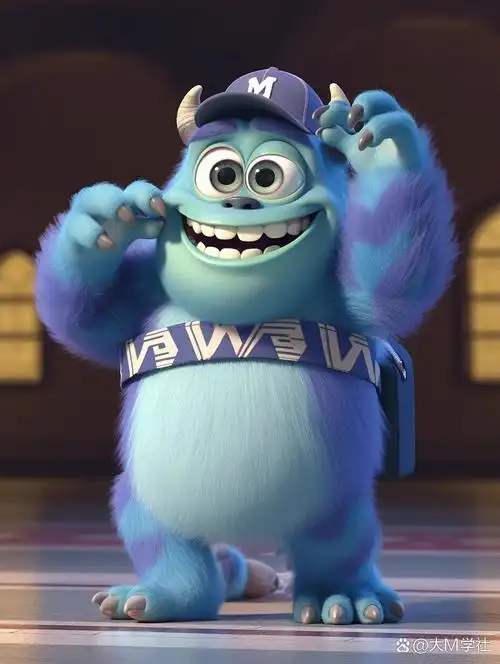 今天太忙啦,友友们,只能发这一组图啦,可爱的毛怪苏利文来啦,太好看了