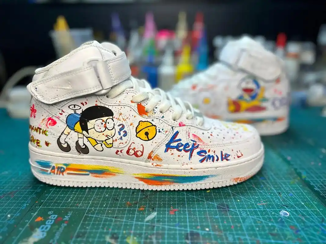 哆啦a梦鞋子谁不爱呢6315手绘鞋涂鸦diy.