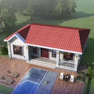 a119农村一层自建房设计图纸简单经济型单层网红小别墅洋房效果图