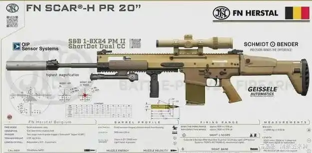 共三种口径:7.62x51毫米,.300温彻斯特马格南及.338拉普马格南.