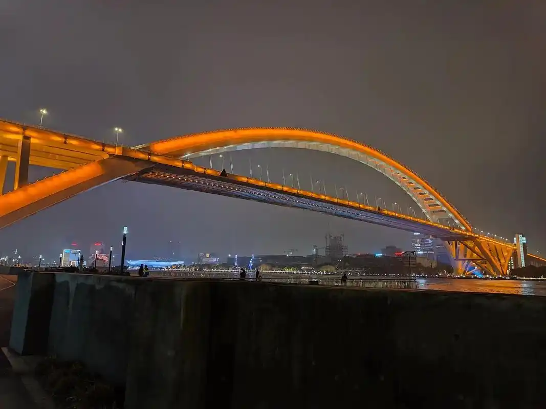 卢浦大桥上海我与桥系列走出屋子到桥旁拍一拍照片记录