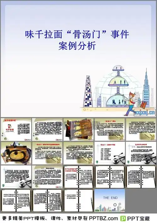 味千拉面骨汤门案件分析ppt模板