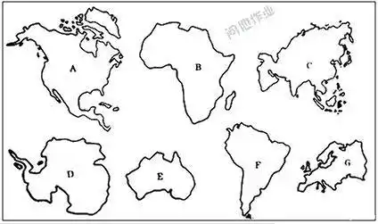 知道七大洲四大洋的名称(名字的由来),轮廓外形以及在地图中的位置