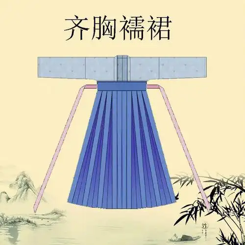 齐胸襦裙裁剪图#汉服  #缝纫裁剪图  #汉服来料  #裁剪图  #服装裁剪