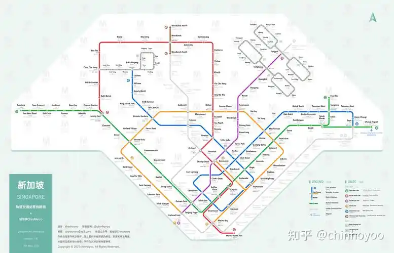 新加坡地铁线路图2025运营版