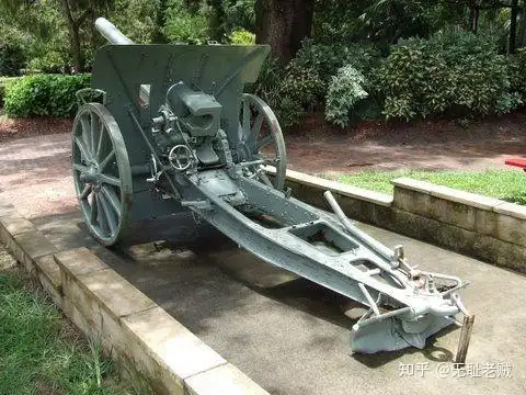 一战德国105毫米与150毫米口径的重炮