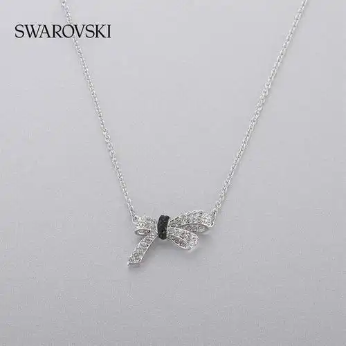 swarovski施华洛世奇蝴蝶结元素锁骨项链女礼物