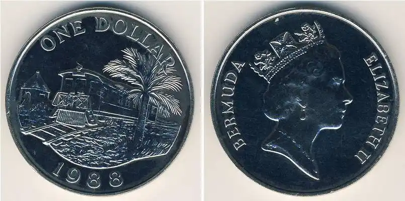 1 dollar 百慕大 铜/镍 伊丽莎白二世 (1926-)