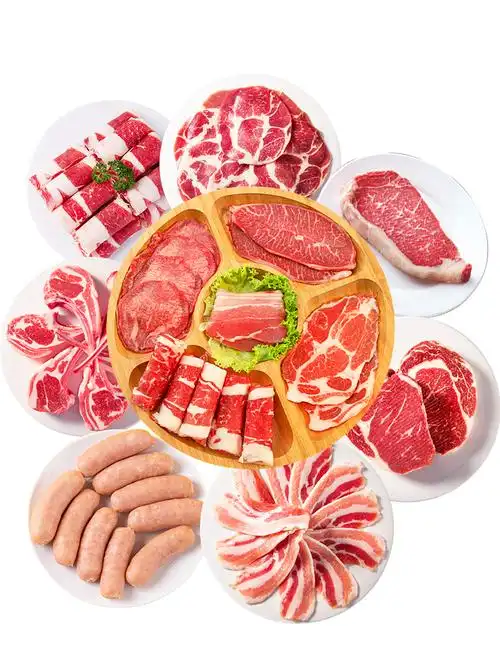 家庭韩式烤肉食材半成品新鲜韩国烧烤五花肉肥牛火锅食材套餐送酱