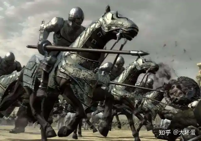 中世纪重骑兵骑枪冲刺,捅到人后,速度这么大,自己会被掀下去,或者枪拿