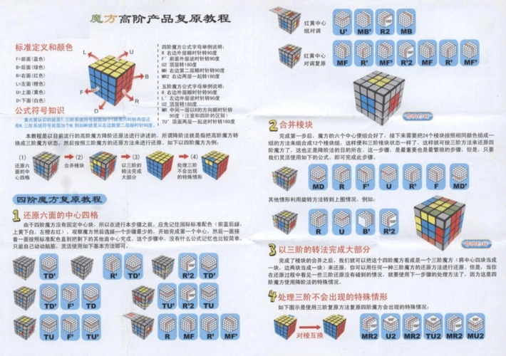 高阶魔方六面图解法
