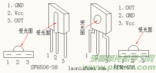 >红外接收头引脚图