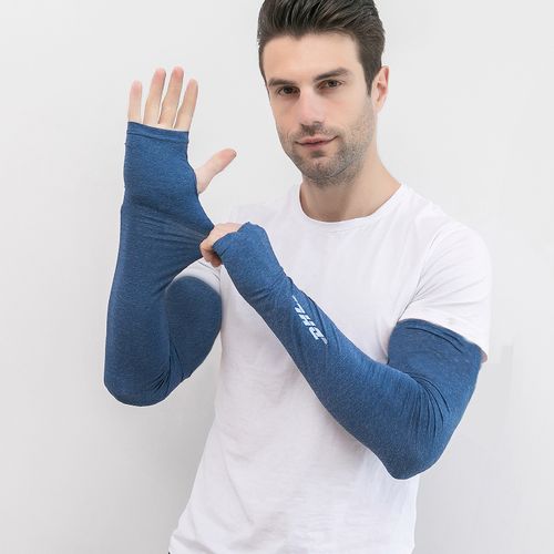 冰袖防晒男袖套夏季骑行加大码宽松夏天开车运动冰丝手袖护臂骑车