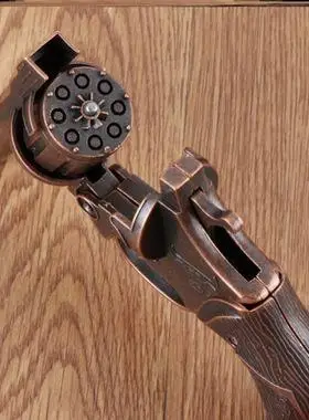 左轮砸响炮全金属火泡枪子炮纸炮枪砸炮枪金属砸响枪8090怀旧玩具