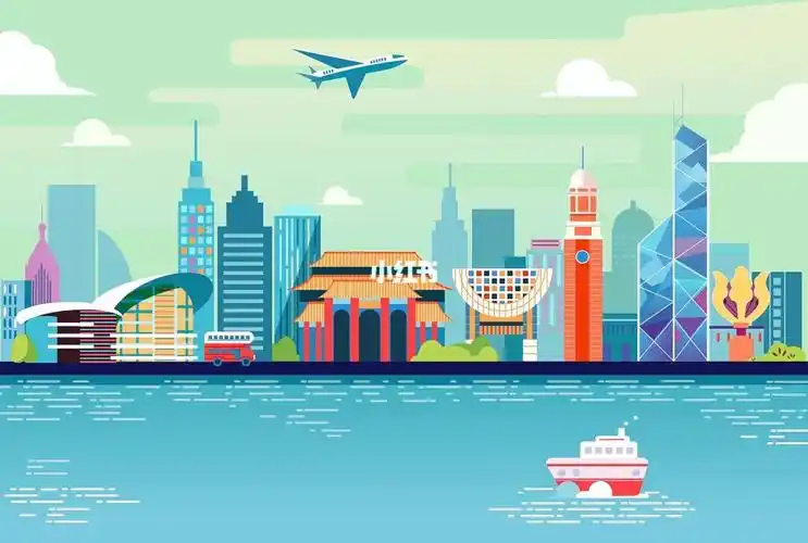 城市系列插画香港