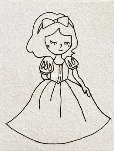 白雪公主0269简笔画