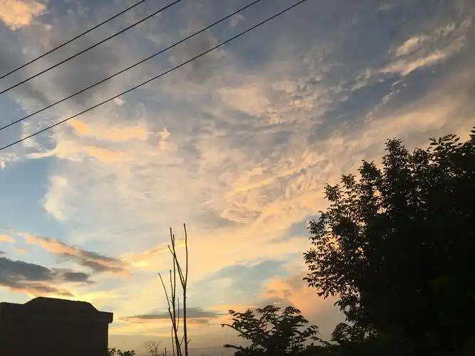 手机随拍--夕阳下的云 - 简书