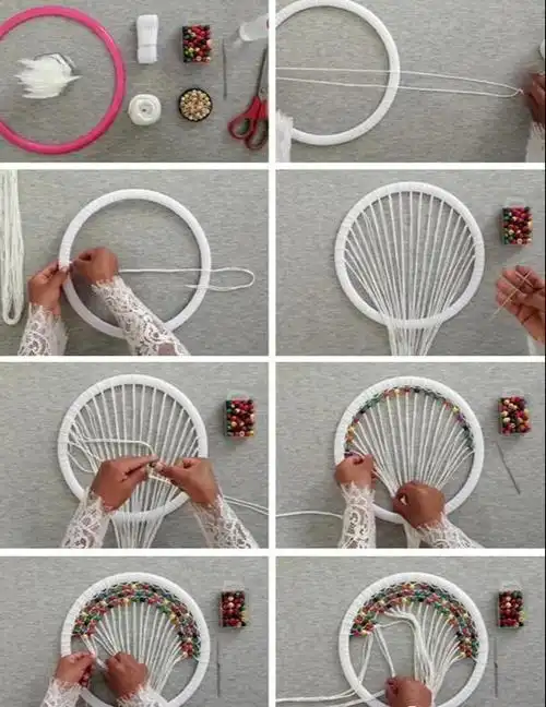 捕梦网制作方法三款简单捕梦网方法教程