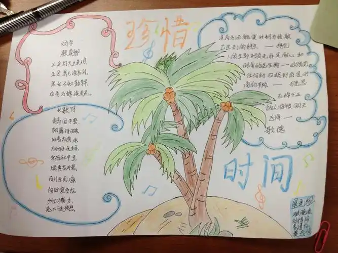 手抄报——主题珍惜时间