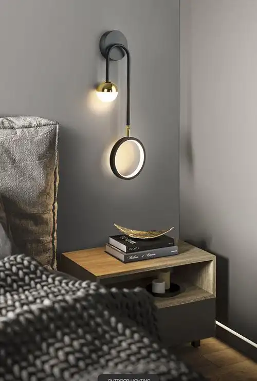 北欧壁灯床头灯夜灯卧室灯墙壁灯现代简约墙上壁挂式床头蝴蝶之恋8w3w