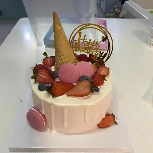 老公在美团定的蛋糕